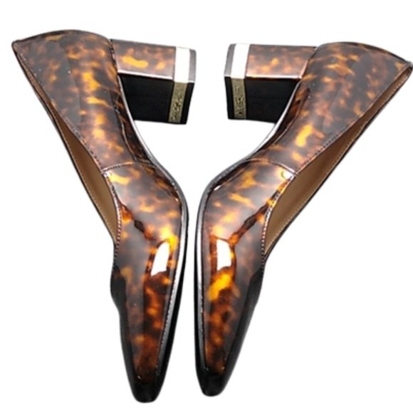 Bandolino Claire Shoes - Bandolino Claire 3 Womens Patent Square Toe Block Heels Sz. 7.5 M